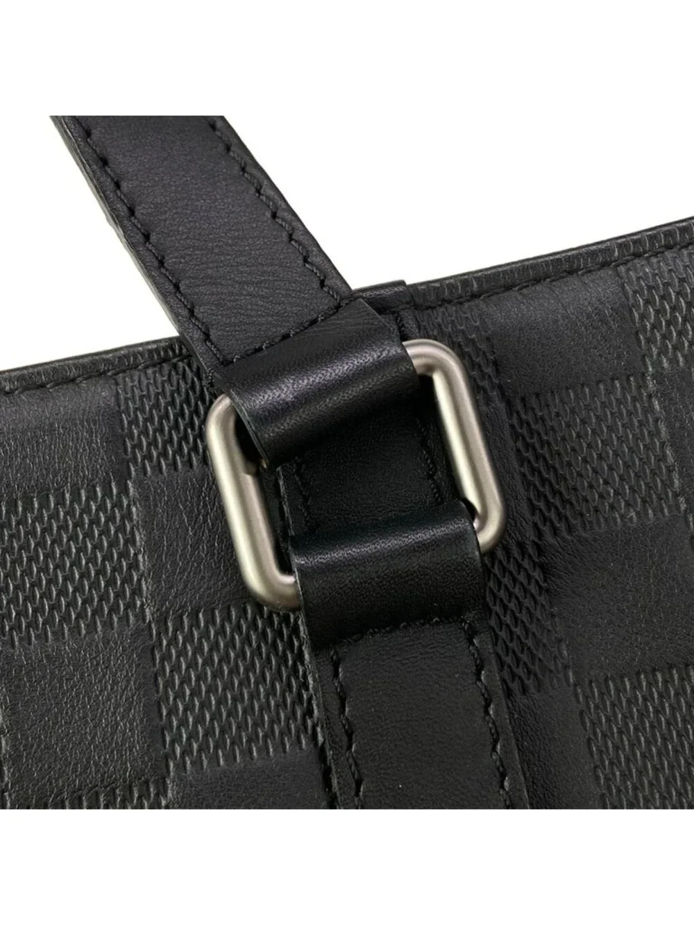 Louis Vuitton Handbag Damier Infini Tadao PM Onyx Leather